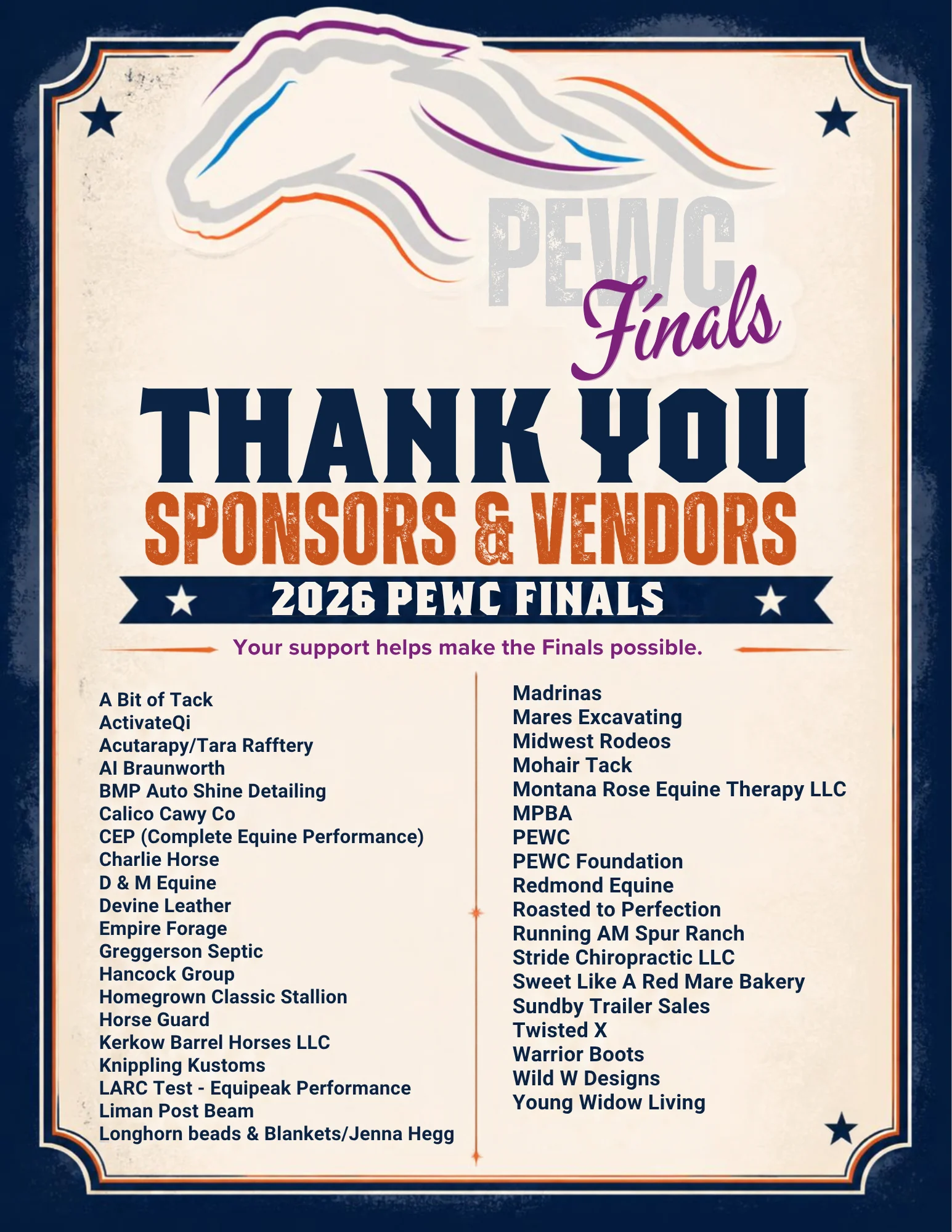 Award recipients at the PEWC Finals